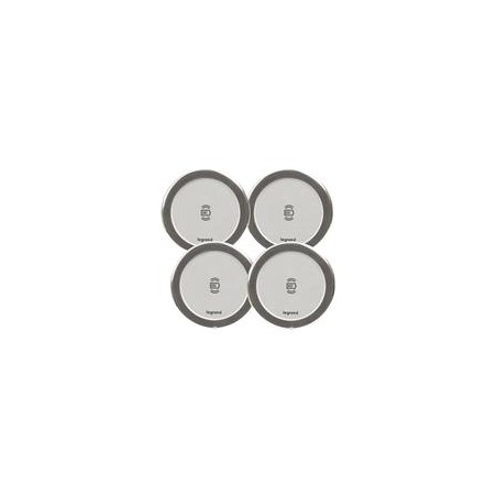 Legrand - Incara™ Mosaic - Kit: 4x 15W bezdrátová nabíječka + 100W zdroj (4x 1m kabel RJ45/RJ45)