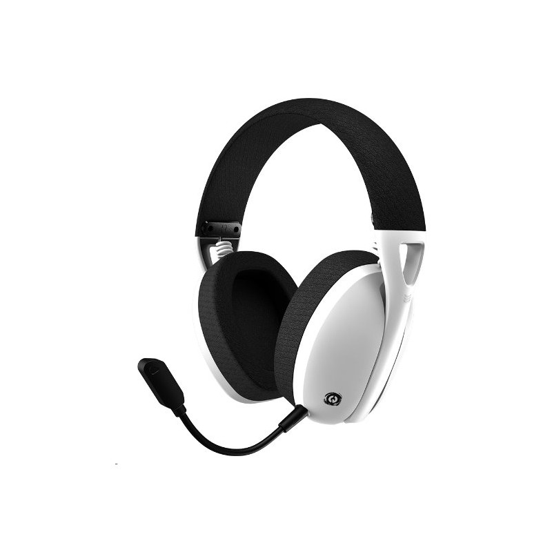 CANYON bezdrátový herní headset EGO GH-13, 2,4Ghz, BT 5.2, USB-C, prostorový zvuk 7.1, 40mm měniče, bílý