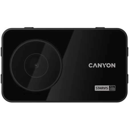 CANYON kamera do auta DVR25GPS,WQHD@60fps,CMOS sensor Sony,úhel 140°,Wi-Fi,USB-C,detekce pohybu,noční vidění