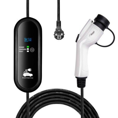 Akyga AK-EC-23 nabíječka pro elektromobily, GB/T, 1-fázová 16A, 3,8kW, IP54, samec