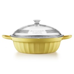 BUYDEEM CP181. Hliníkový multifunkční hrnec, objem 3,8l, barva žlutá