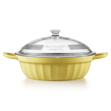 BUYDEEM CP181. Hliníkový multifunkční hrnec, objem 3,8l, barva žlutá
