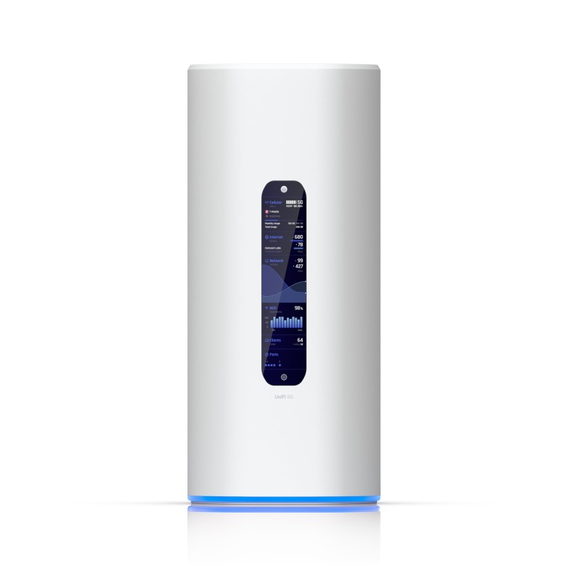 Ubiquiti UniFi 5G-Max, Desktop Cloud Gateway s 5G a WiFi 7, 10G SFP+, 4-port 2.5 GbE switch (1x PoE), SD-Card