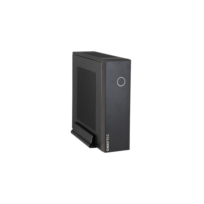CHIEFTEC skříň Compact Series/mini ITX, IX-03B-OP, Black, Alu, bez zdroje