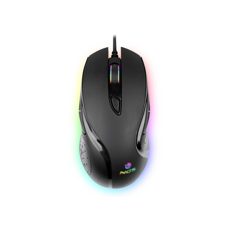 NGS myš GMX-125/ Drátová/ Herní/ 8 tlačítek/ 7200dpi/ LED podsvícení/ USB