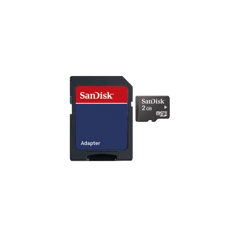 SanDisk 2 GB microSD + adaptér