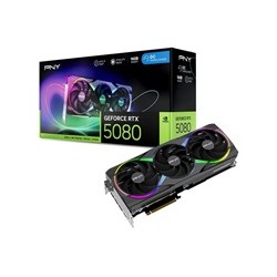 PNY VGA Nvidia GeForce RTX 5080 16GB ARGB OC Triple Fan, RTX 5080 OC, 16GB GDDR7, 3xDP, 1xHDMI
