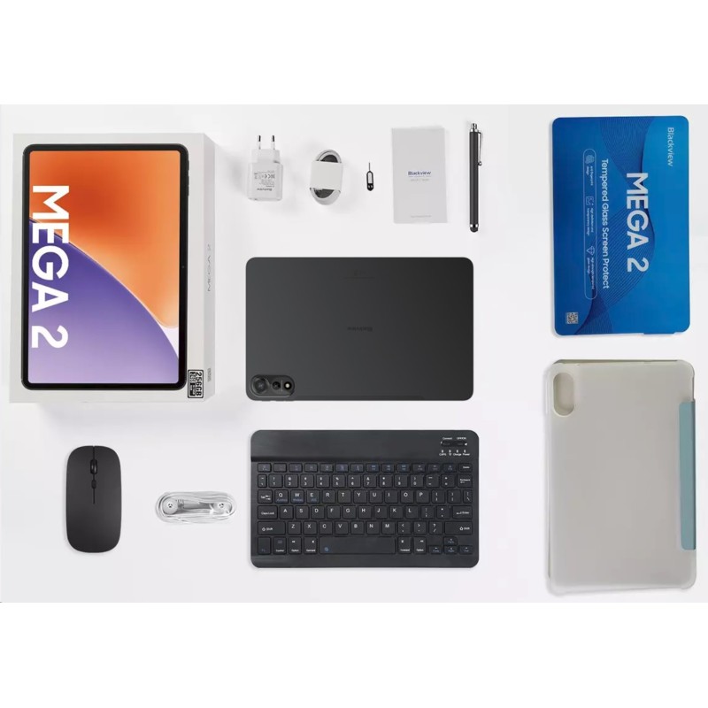BLACKVIEW MEGA 2 SET LTE 12-inch FHD+IPS 1200x2000 60Hz 12GB+256GB Unisoc T615 Octa-core 1.6GHz Cam Front 8MP Rear… MEGA2CG12EU