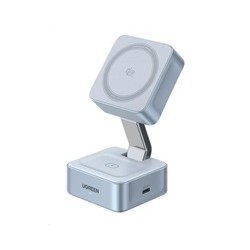 UGREEN magnetická bezdrátová nabíječka 2v1 MagFlow Qi2.2, 25W