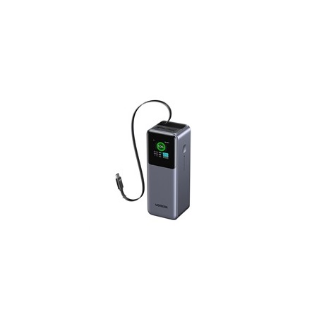 UGREEN powerbanka s rychlým nabíjením 20000mAh 3-port s displejem a zatahovacím kabelem