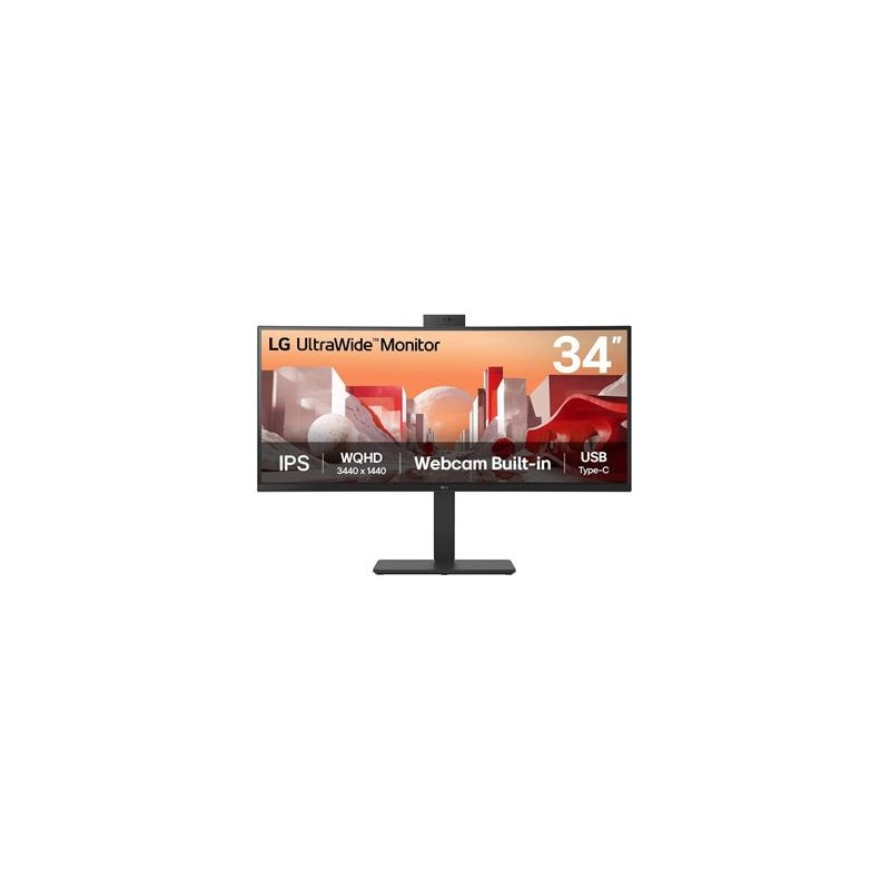 POŠKOZENÝ OBAL - LG monitor 34BA85QE IPS 34" QHD zakřivený /3440x1440 /21:9/300 cd/m2/5ms/HDMI/DP/USB-C/60Hz/HDR10/ On