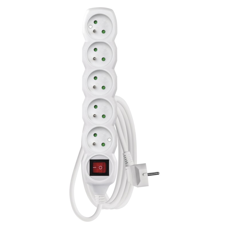 EMOS prodlužka 5Z 3M S VYP. 1,5MM