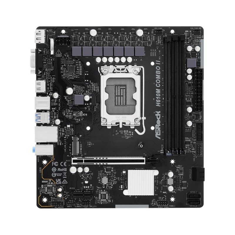 MB Asrock H610M COMBO II /LGA1700/2xDDR5/M.2/DP/HDMI/D-sub/mATX