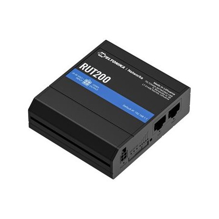 ROZBALENÉ - Teltonika RUT200 průmyslový router 1x LAN, 1x WAN, 1x SIM + eSIM, LTE, Wi-Fi 4