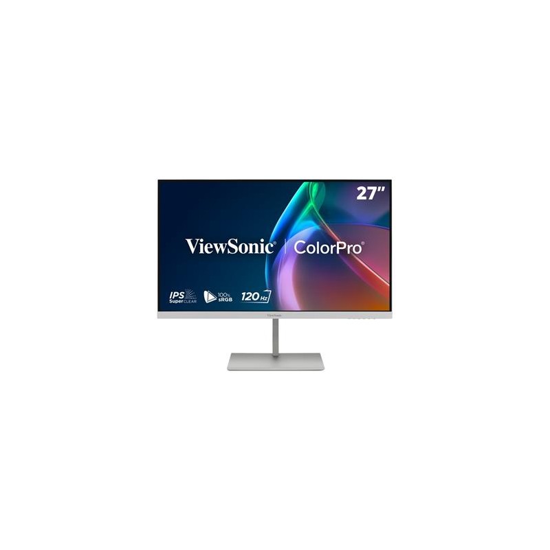 ViewSonic VP2766-2K-W 27" QHD 3 sides Frameless SuperClear IPS Monitor s 100% sRGB, 90W USB-C,ergonomický stojan,bílý