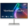 ViewSonic VP2766-2K-W 27" QHD 3 sides Frameless SuperClear IPS Monitor s 100% sRGB, 90W USB-C,ergonomický stojan,bílý