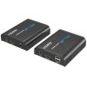 XtendLan HDMI přenos po LAN, vysílač a přijímač, UDP/Multicast, 100Mbps@1080p, přenos USB, funkce KVM