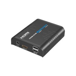 XtendLan HDMI přenos po LAN, pouze přijímač, UDP/Multicast, 100Mbps@1080p, přenos USB, funkce KVM