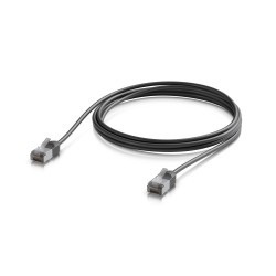 Ubiquiti UniFi Venkovní patch kabel C6A, ultra tenký a odolný stíněný kabel pro 10 GbE, 2m, Černá