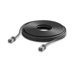 Ubiquiti UniFi Venkovní patch kabel C6A, ultra tenký a odolný stíněný kabel pro 10 GbE, 12m, Černá