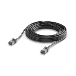 Ubiquiti UniFi Venkovní patch kabel C6A, ultra tenký a odolný stíněný kabel pro 10 GbE, 8m, Černá