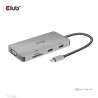 Club3D hub USB-C, 9-in-1 hub s HDMI, VGA, 2x USB Gen1 Type-A, RJ45, 100W PD