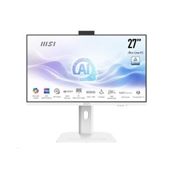 MSI PC AiO Modern AM273QP AI 1UM-429XEU, Ultra 7 155H, 27" WQHD, Anti-Glare, 16GB, 512GB SSD, N/A, No OS, White