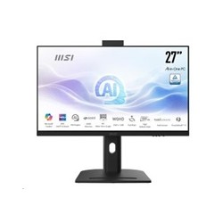 MSI PC AiO Modern AM273QP AI 1UMG-424XEU, Ultra 7 155H, 27" WQHD, Anti-Glare, 16GB, 1TB SSD, N/A, No OS, Black