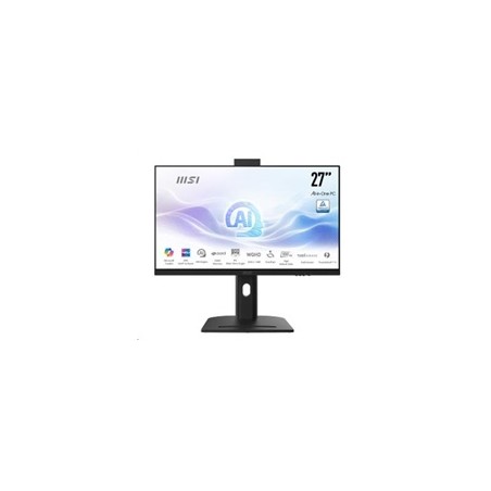 MSI PC AiO Modern AM273QP AI 1UMG-424XEU, Ultra 7 155H, 27" WQHD, Anti-Glare, 16GB, 1TB SSD, N/A, No OS, Black