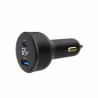 GEMBIRD Nabíječka do auta, 1x USB, 1xUSB-C, rychlo-nabíječka, QC3.0, 65 W, černá