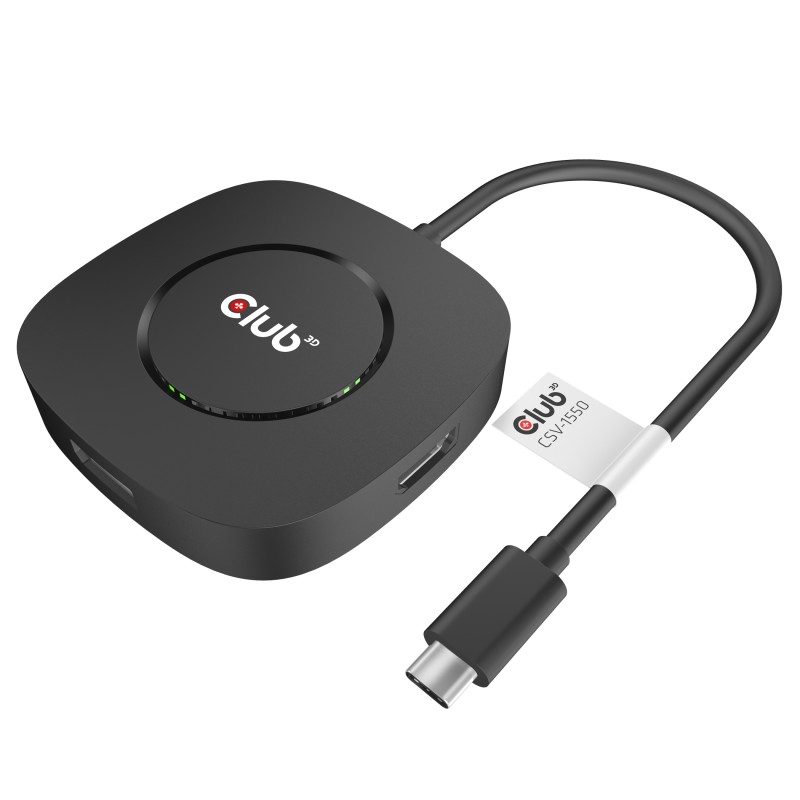 Club3D Video hub MST (Multi Stream Transport) USB-C 3.2 Gen1 na 3x DisplayPort 1.4 4K60Hz