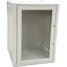 Conexpro jednodílný rozvaděč 19" 15U/600mm, FLAT PACK, skleněné dveře