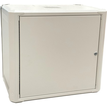 Conexpro jednodílný rozvaděč 19" 9U/400mm, FLAT PACK, plechové dveře