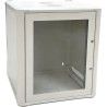 Conexpro jednodílný rozvaděč 19" 12U/600mm, FLAT PACK, skleněné dveře