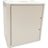 Conexpro jednodílný rozvaděč 19" 12U/400mm, FLAT PACK, plechové dveře