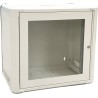 Conexpro jednodílný rozvaděč 19" 9U/400mm, FLAT PACK, skleněné dveře