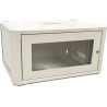 Conexpro jednodílný rozvaděč 19" 4U/400mm, FLAT PACK, skleněné dveře