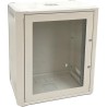 Conexpro jednodílný rozvaděč 19" 15U/400mm, FLAT PACK, skleněné dveře