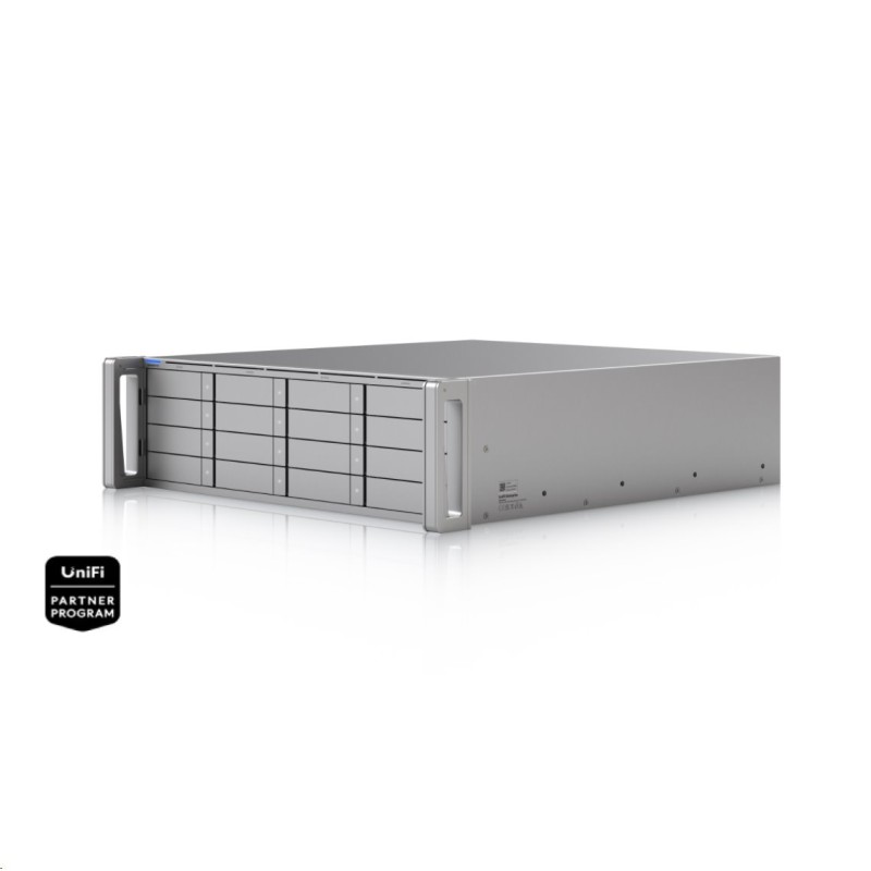 Ubiquiti UniFi Enterprise NAS, 3U rackový NAS server se 16 pozicemi, 10 Gbps networking, USB-C