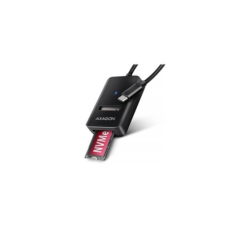 BAZAR - AXAGON ADM2-CM USB-C 10Gbps - M.2 NVMe & SATA SSD adaptér, kabel USB-C 10cm - Poškozený obal (Komplet)