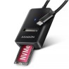 BAZAR - AXAGON ADM2-CM USB-C 10Gbps - M.2 NVMe & SATA SSD adaptér, kabel USB-C 10cm - Poškozený obal (Komplet)