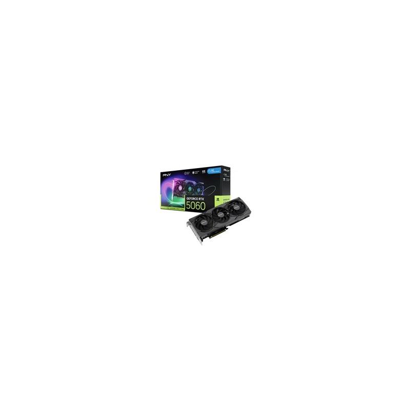 PNY VGA Nvidia GeForce RTX 5060 8GB ARGB, RTX 5060, 8GB GDDR7, 3xDP, 1xHDMI