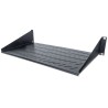 Intellinet police do racku 19", Fixed Shelf, 2U, 250mm depth, Front mounting, max load 25kg, Black