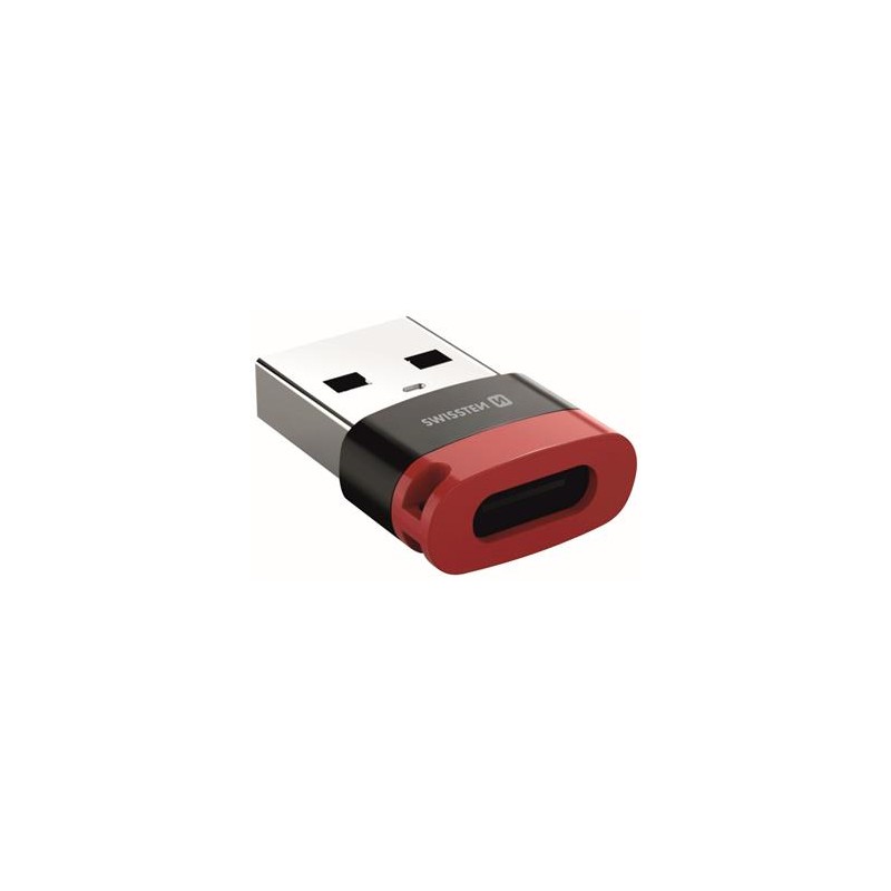 Swissten Nabíjecí Adaptér S Blokací Dat Dataguard USB-A / USB-C Černý