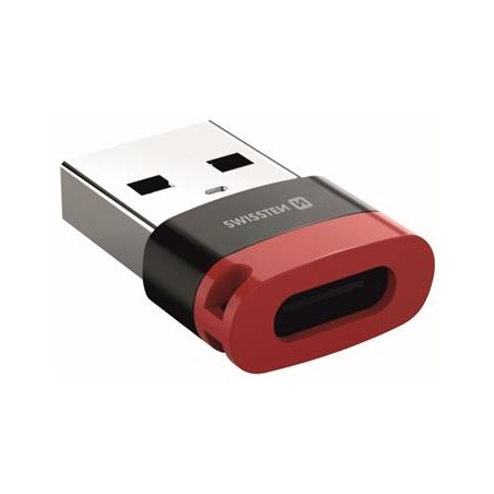 Swissten Nabíjecí Adaptér S Blokací Dat Dataguard USB-A / USB-C Černý