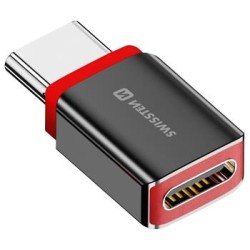 Swissten Nabíjecí Adaptér S Blokací Dat Dataguard USB-C / USB-C Černý