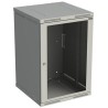 Solarix Rozvaděč nástěnný SENSA 18U 600mm, dveře sklo, RAL 7035, SENSA-18U-66-11-G