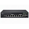 Vivotek AW-GEV-108A-130 Switch, 8× GE PoE + 2× GE/SFP Combo, 802.3af/at, PoE 130W, managed