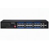 Vivotek AW-FGT-260P-370 Switch, 24× FE PoE + 2× GE Combo, 802.3af/at, PoE 370W, až 250 m, nemanagovaný