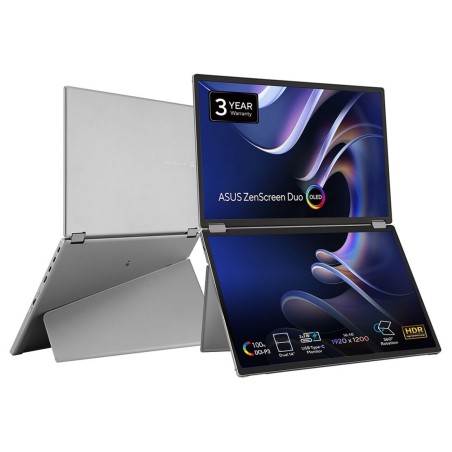 ASUS Monitor ZenScreen Duo OLED MQ149CD, 14", OLED, 1920x1200, 16:10, HDMI, USB-C, 60Hz